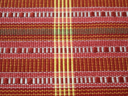 四寸帯「首里道屯織 - red.y」高江洲恵美