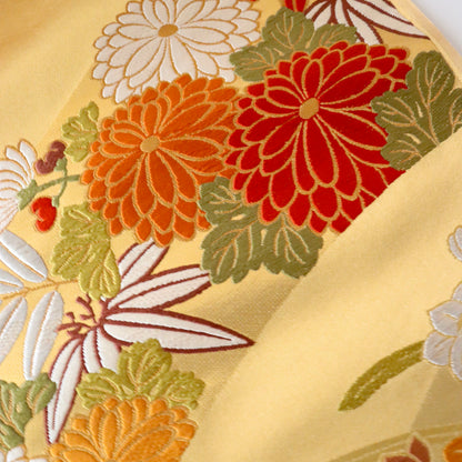 袋帯「斜取春秋花文」梅垣織物