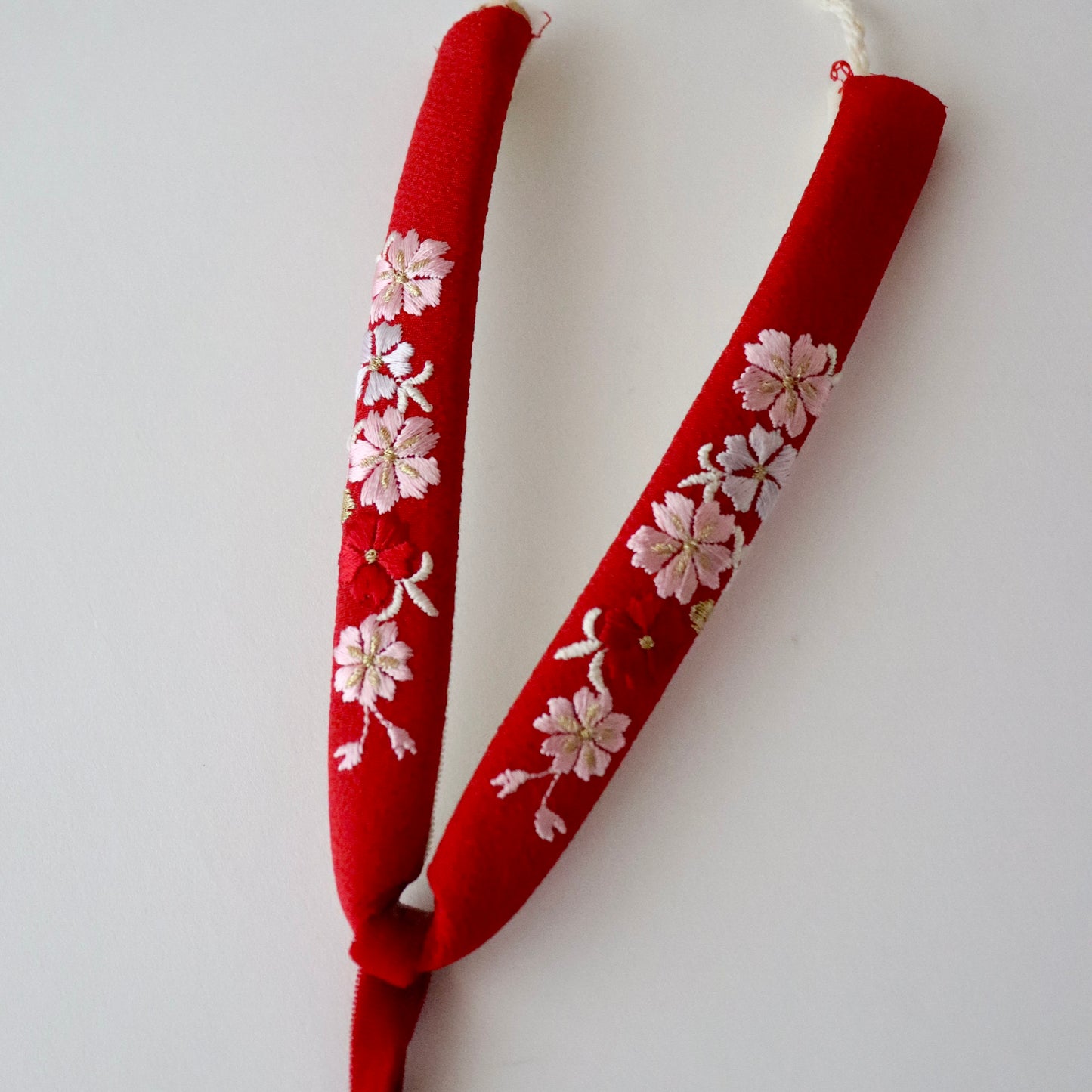 鼻緒 | 七五三 | 三歳 | 正絹 | 桜 | 刺繍 | 大原商店