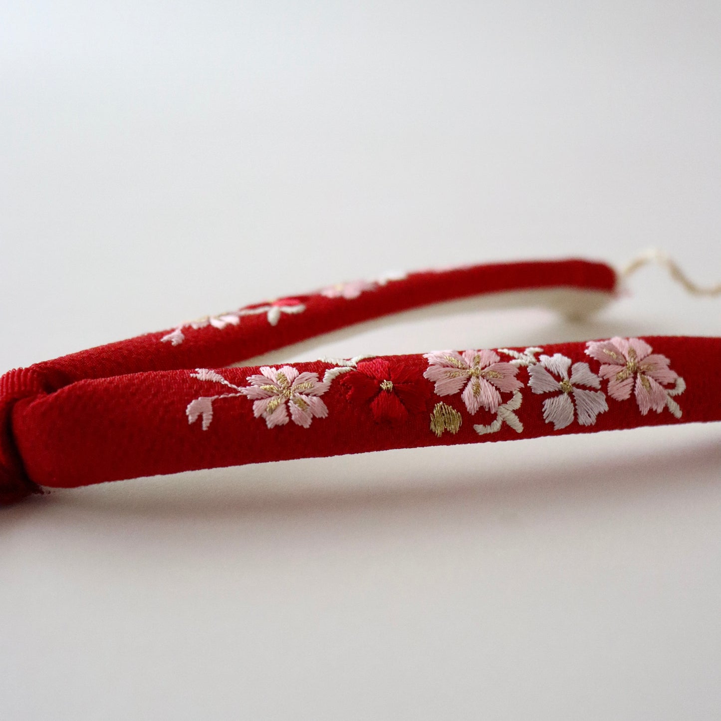 鼻緒 | 七五三 | 三歳 | 正絹 | 桜 | 刺繍 | 大原商店