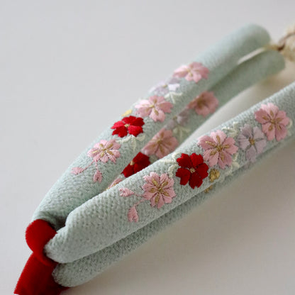 鼻緒 | 七五三 | 三歳 | 正絹 | 桜 | 刺繍 | 大原商店