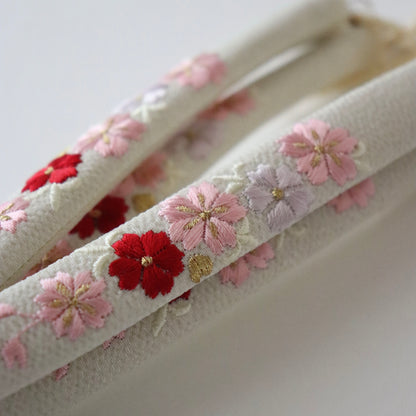 鼻緒 | 七五三 | 三歳 | 正絹 | 桜 | 刺繍 | 大原商店