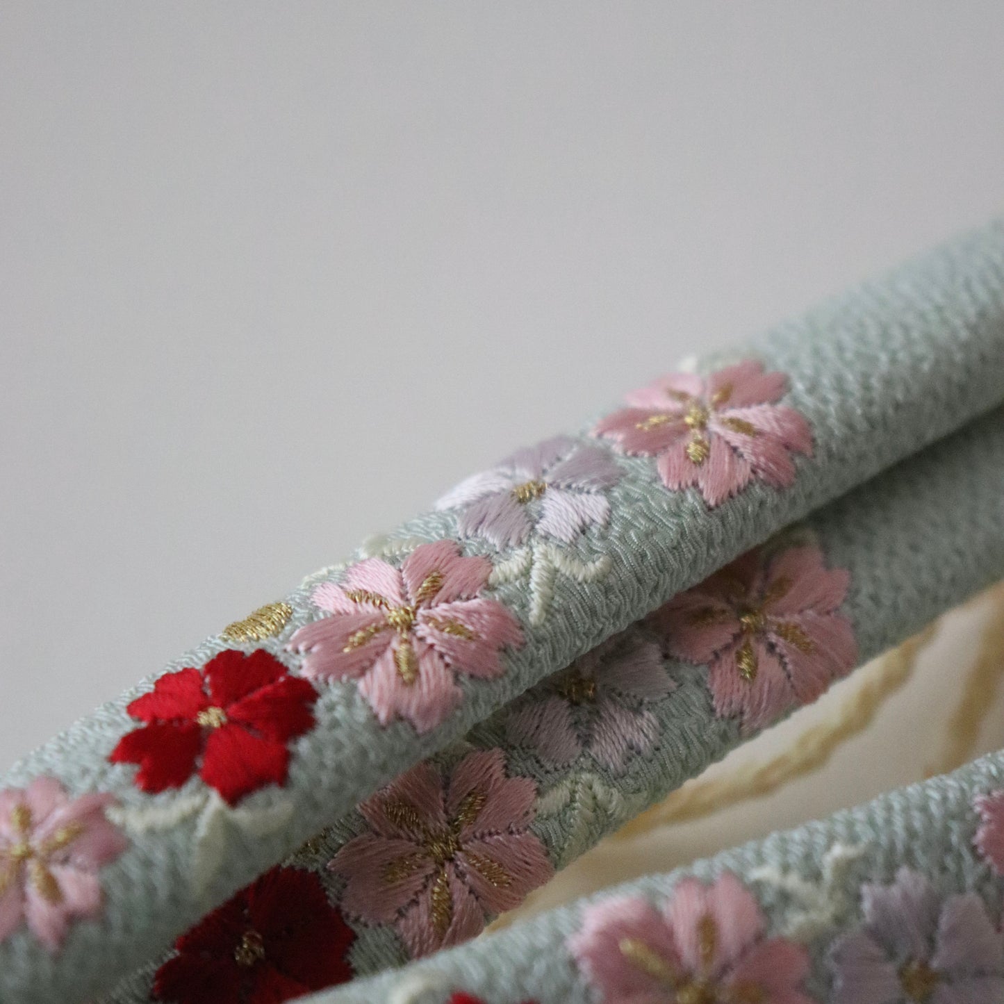 鼻緒 | 七五三 | 三歳 | 正絹 | 桜 | 刺繍 | 大原商店