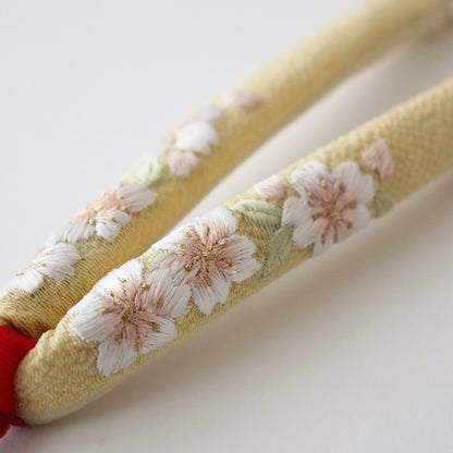 鼻緒 | 七五三 | 七歳 | 正絹 | 桜 | 刺繍 | 大原商店