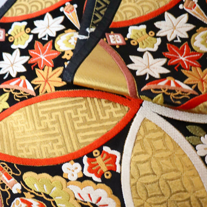 袋帯「慶長小袖七宝文」梅垣織物