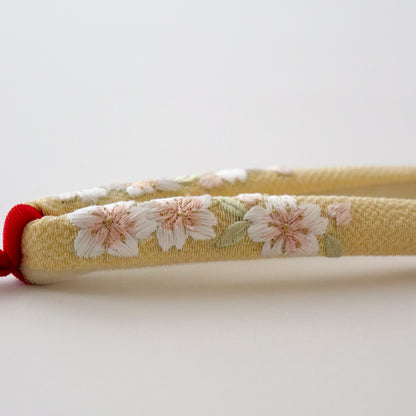 鼻緒 | 七五三 | 七歳 | 正絹 | 桜 | 刺繍 | 大原商店