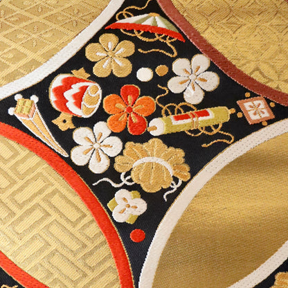 袋帯「慶長小袖七宝文」梅垣織物