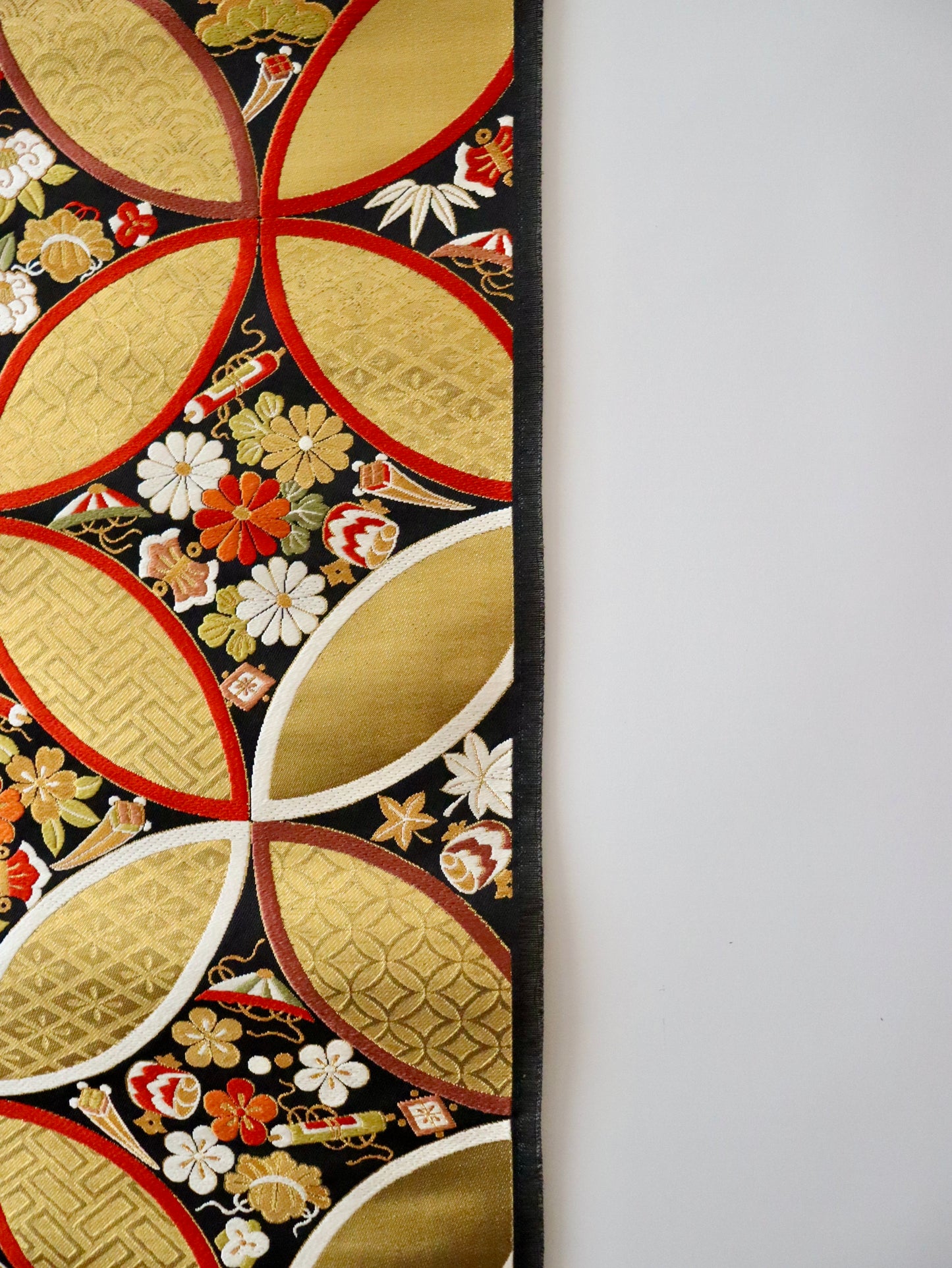 袋帯「慶長小袖七宝文」梅垣織物