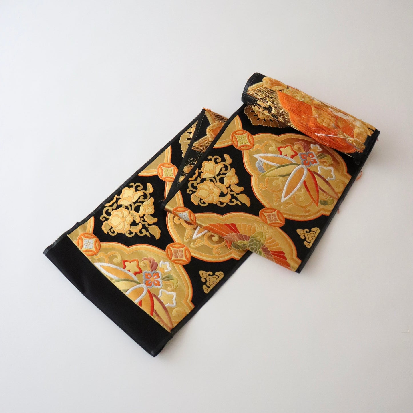 袋帯「金具花鳥文」梅垣織物