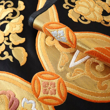 袋帯「金具花鳥文」梅垣織物