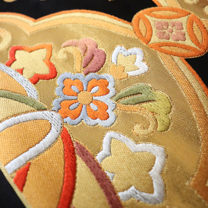 袋帯「金具花鳥文」梅垣織物