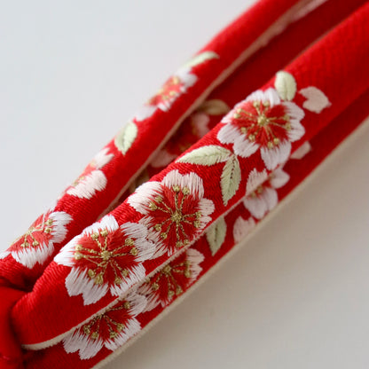 鼻緒 | 七五三 | 七歳 | 正絹 | 桜 | 刺繍 | 大原商店