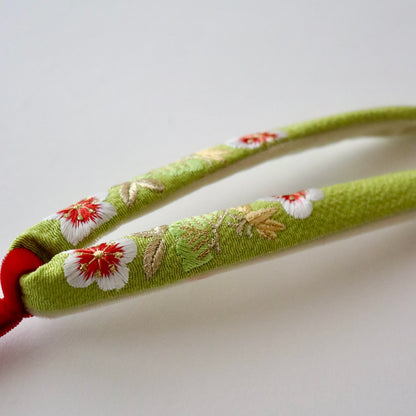 鼻緒 | 七五三 | 七歳 | 正絹 | 松竹梅 | 刺繍 | 大原商店