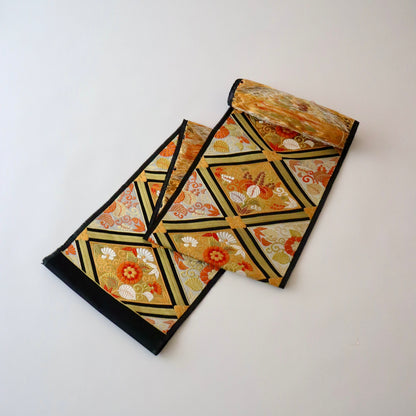 袋帯「舞楽菱文」梅垣織物