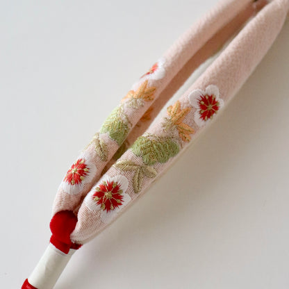鼻緒 | 七五三 | 七歳 | 正絹 | 松竹梅 | 刺繍 | 大原商店