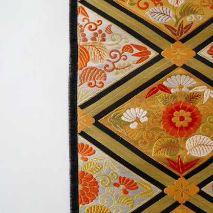 袋帯「舞楽菱文」梅垣織物