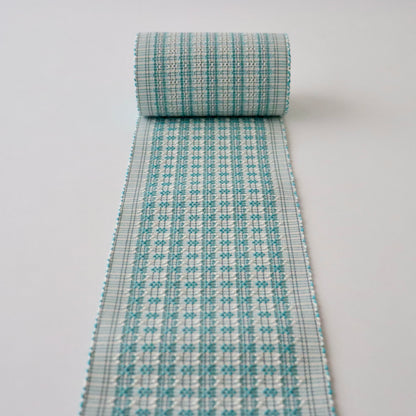 四寸帯「首里道屯織 -lt.grn」富原あい