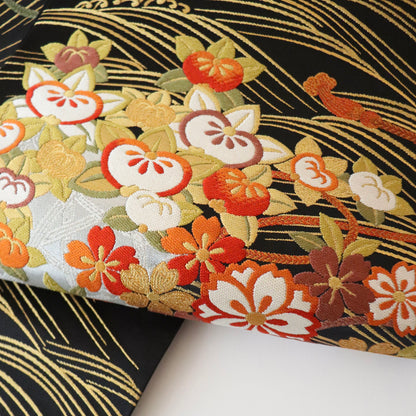 袋帯「波花籠文」梅垣織物