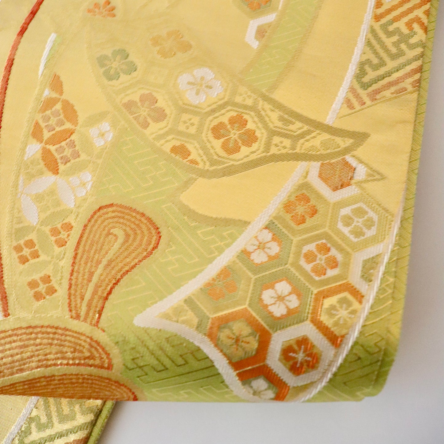 袋帯「慶長熨斗文」梅垣織物