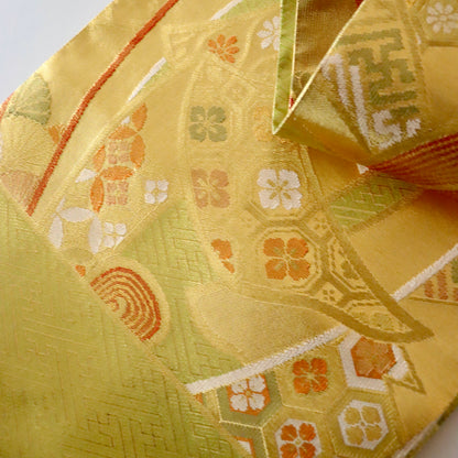 袋帯「慶長熨斗文」梅垣織物