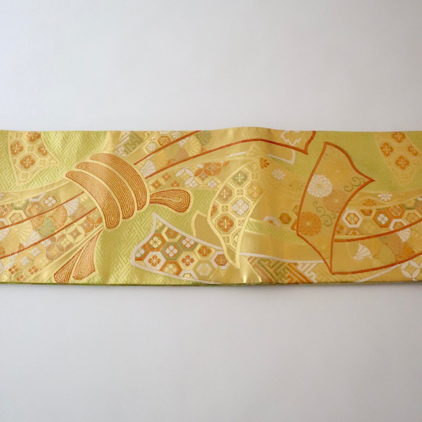 袋帯「慶長熨斗文」梅垣織物