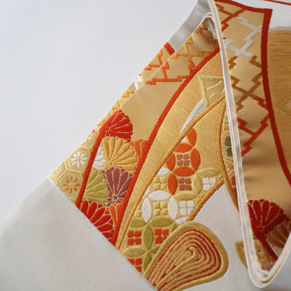 袋帯「慶長熨斗文」梅垣織物