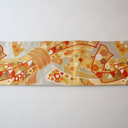 袋帯「慶長熨斗文」梅垣織物