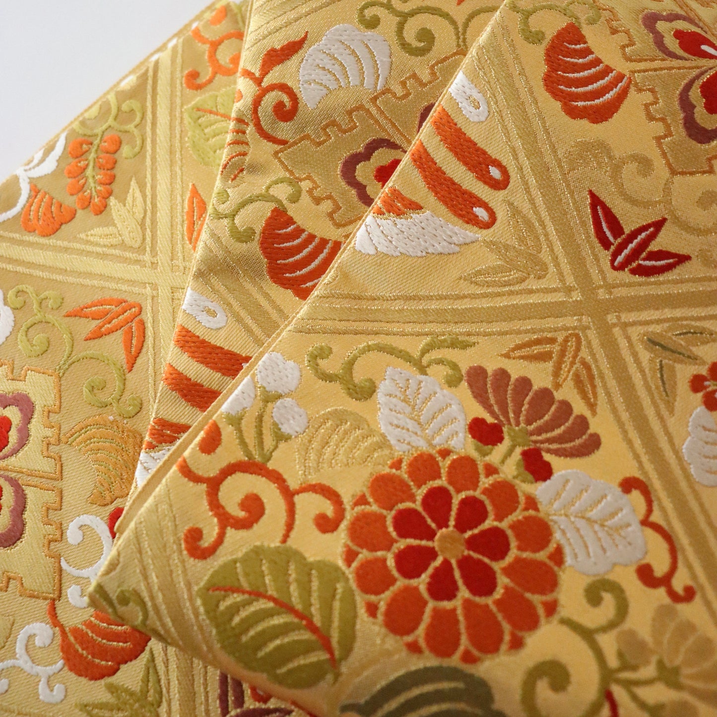 袋帯「慶長格天文」梅垣織物