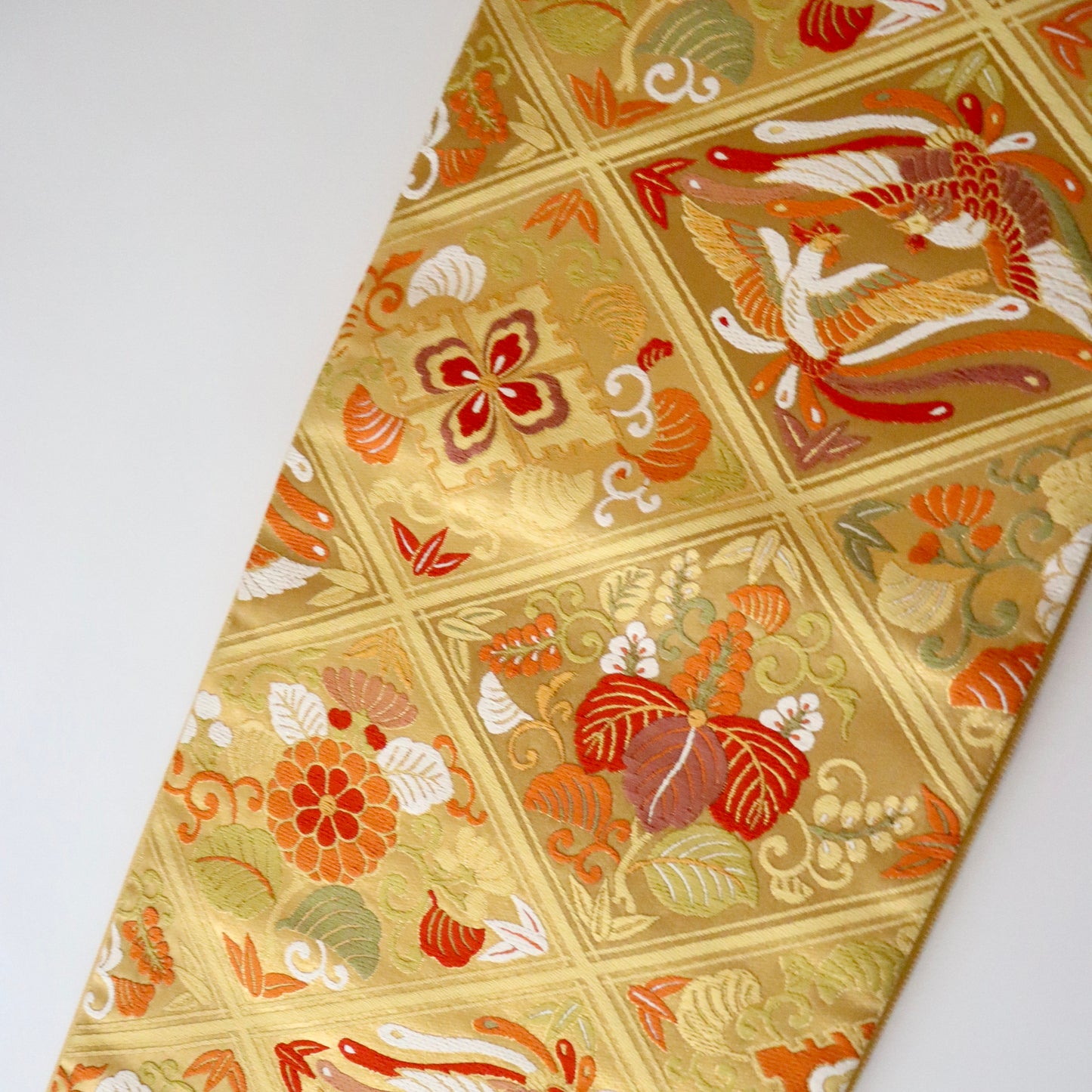 袋帯「慶長格天文」梅垣織物