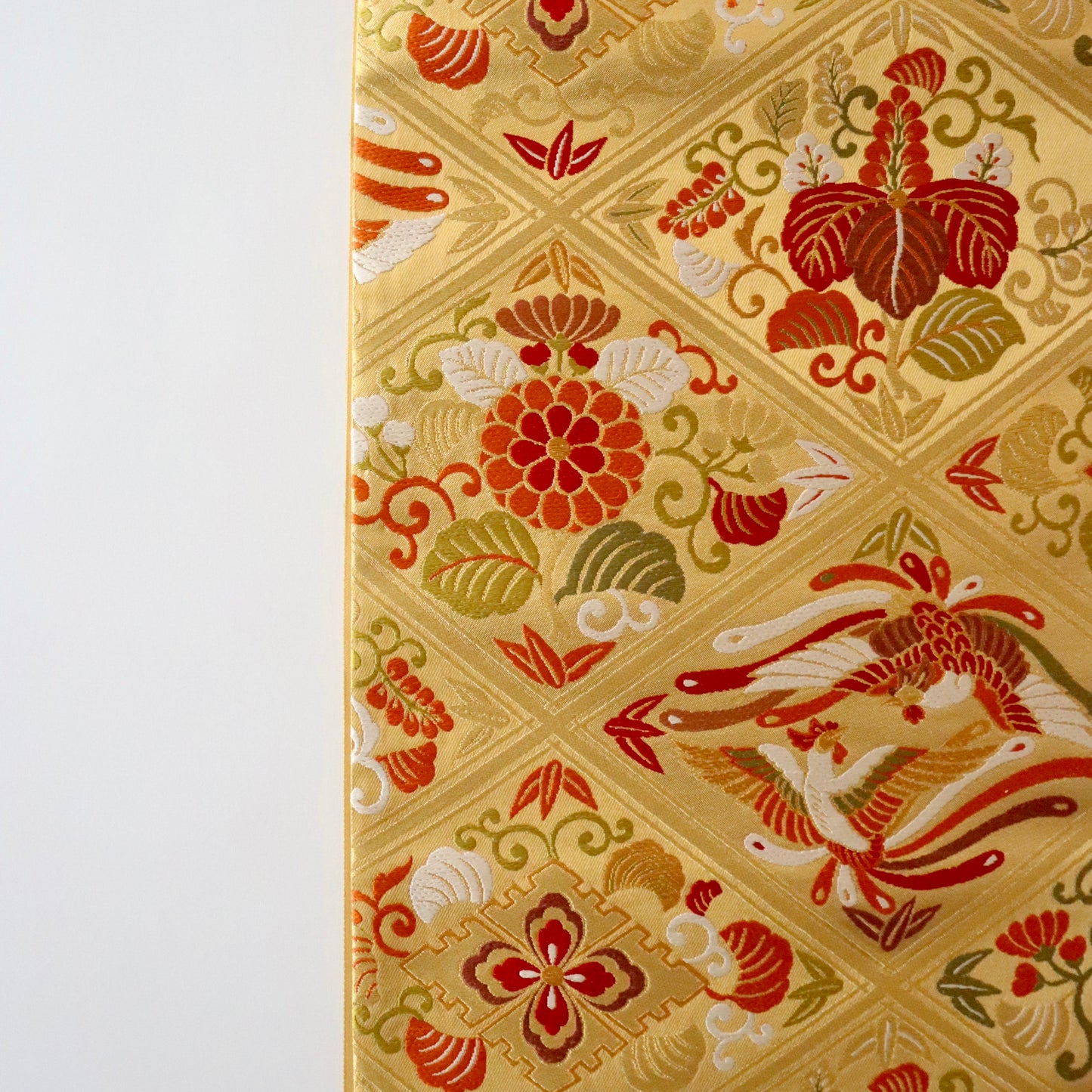 袋帯「慶長格天文」梅垣織物