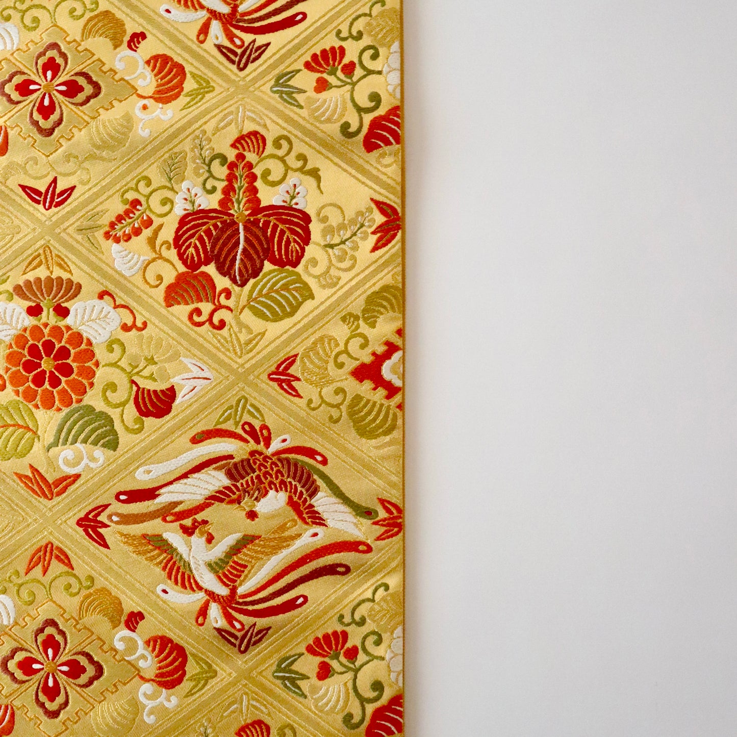 袋帯「慶長格天文」梅垣織物