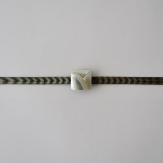 帯留「角螺鈿重ね」大原商店