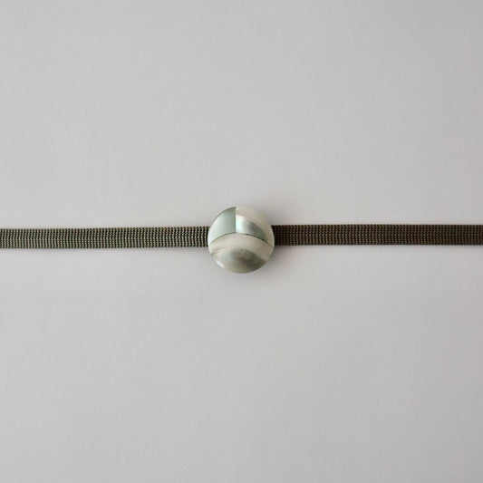 帯留「円螺鈿重ね」大原商店