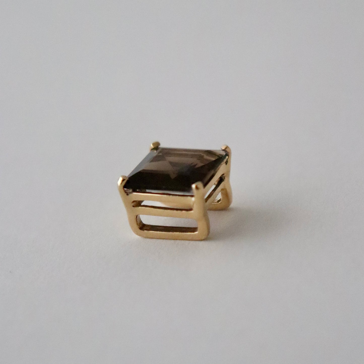 帯留「石帯留  スモーキークォーツ」大原商店