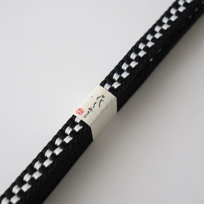 三分紐「レース市松 - blk」大原商店
