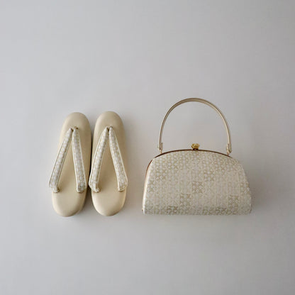 草履バッグセット「角取小花」やまざき