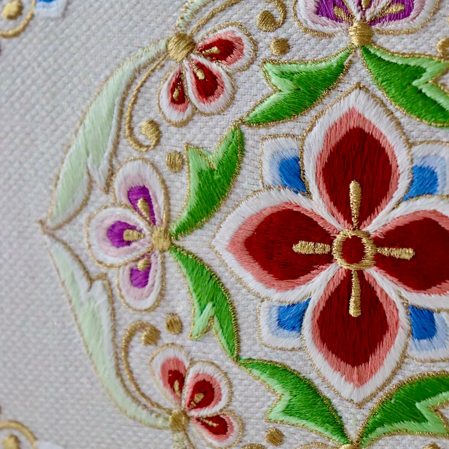 刺繍 | 草履バッグセット | 振袖 | 礼装 | 白 | 華文 | 和小物さくら