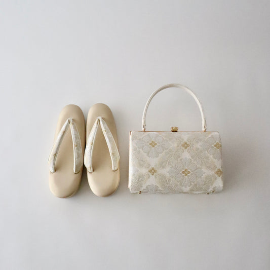 草履バッグセット「七宝花菱」やまざき