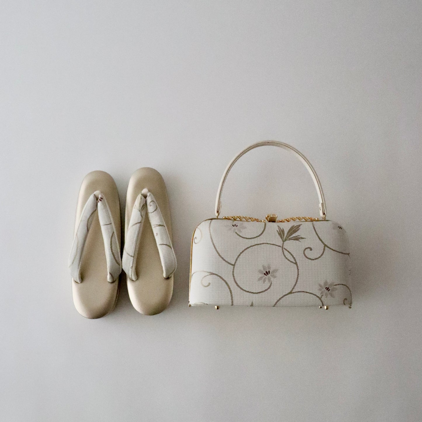 草履バッグセット「博多織-花唐草」やまざき