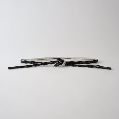帯締め「高麗浮木の葉- slv blk」和小物さくら