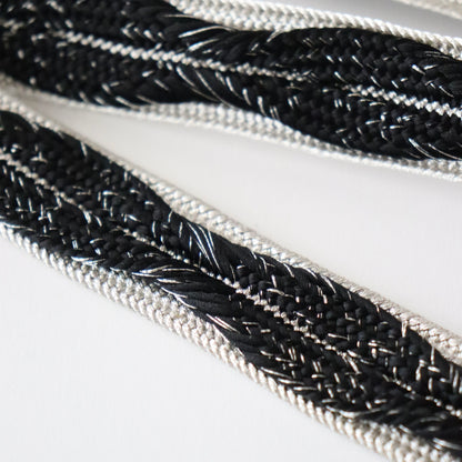 帯締め「高麗浮木の葉- slv blk」和小物さくら