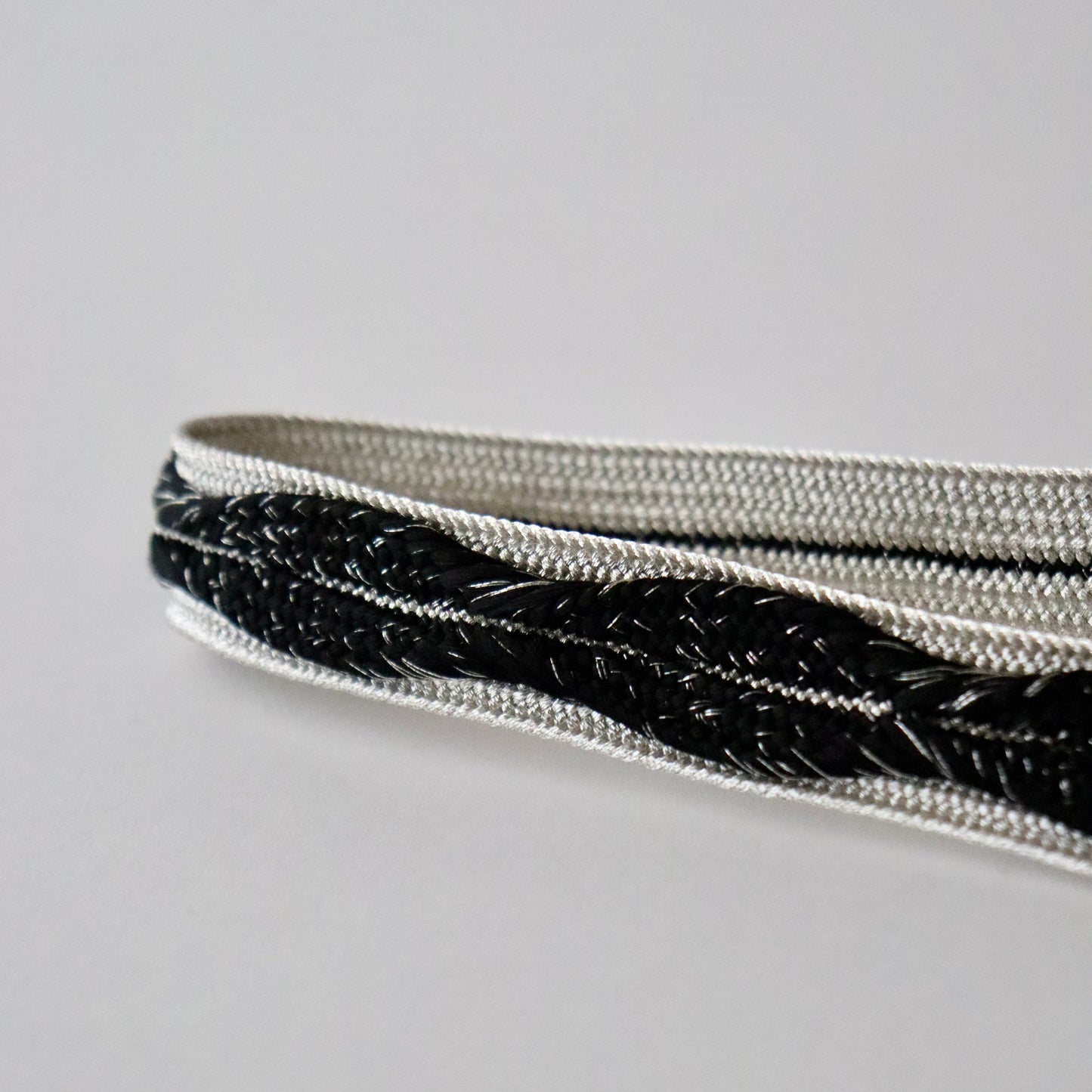 帯締め「高麗浮木の葉- slv blk」和小物さくら