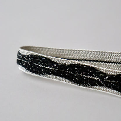 帯締め「高麗浮木の葉- slv blk」和小物さくら