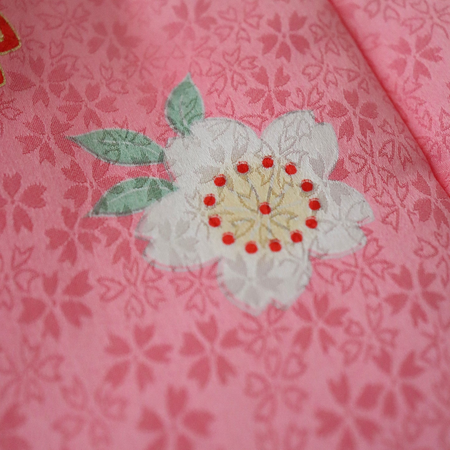 被布 | 七五三 | 三歳 | 正絹 | 桜 | 白薄紅 | 型友禅