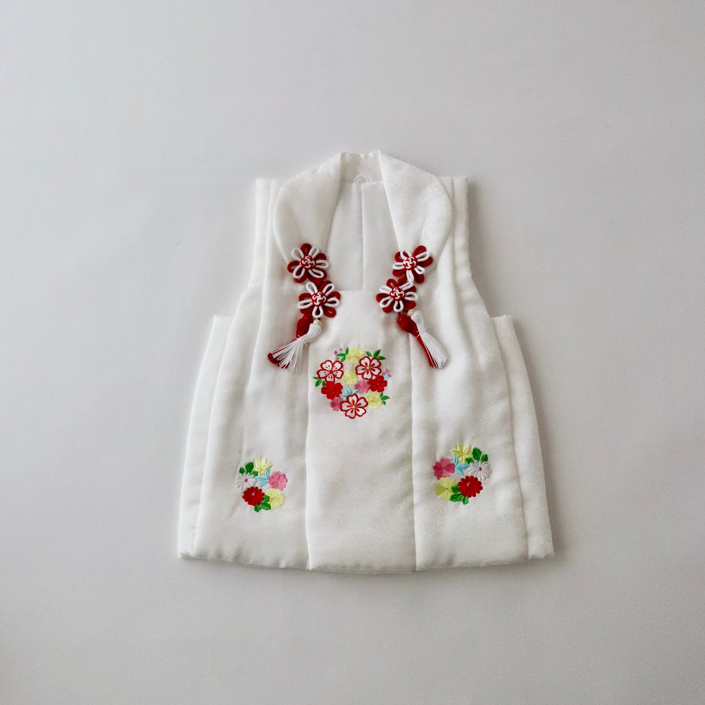 被布 | 七五三 | 三歳 | 正絹 | 薬玉 | 白 | 刺繍
