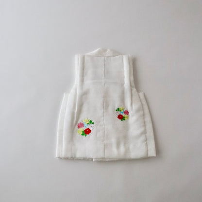 被布 | 七五三 | 三歳 | 正絹 | 薬玉 | 白 | 刺繍