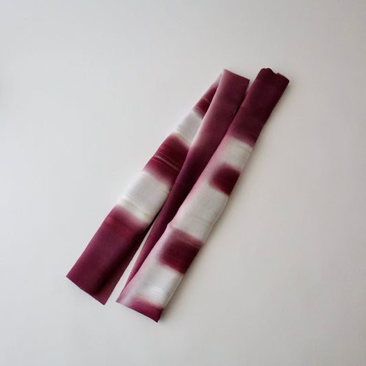 帯揚げ「紋意匠横段縫取暈し額縁取 - bug」和小物さくら