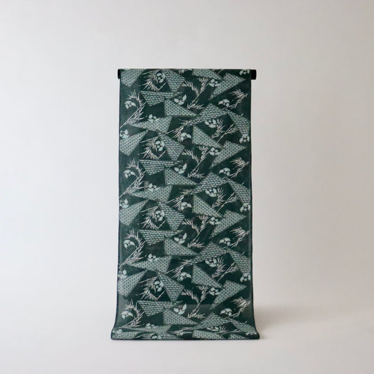 綿絽ゆかた「福良雀 - 加賀染」坂口染工房