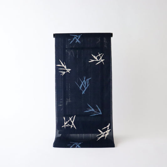 綿縮緬ゆかた「笹 - キングサイズ」紫織庵