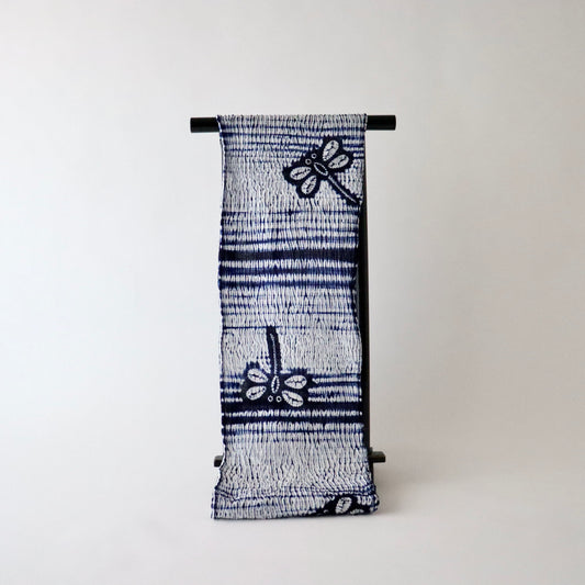 絞染ゆかた「オーロラ杢目トンボ」有松志ぼり